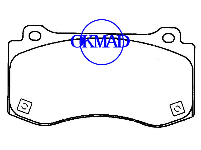 Chrysler 300C Touring Dodge Charger Jeep Grand Cherokee III pastilha de freio FMSI:D1298-8415 OEM:05174311AB WVA24075,F1298